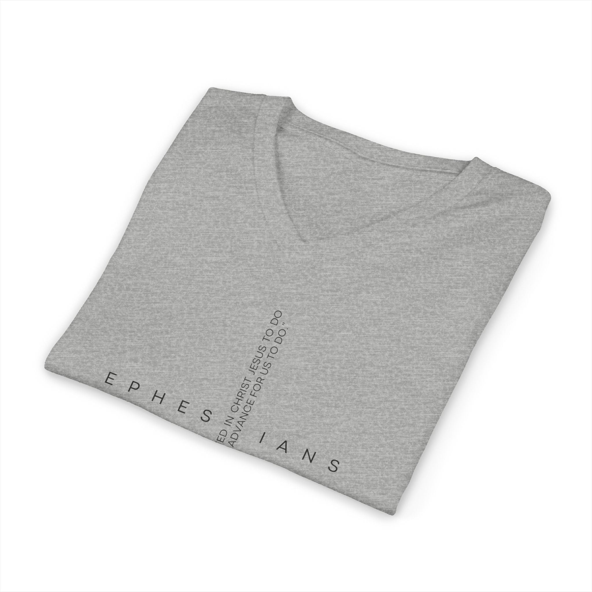 Ephesians 2:10 V-Neck Tee — Christian Faith Scripture Shirt