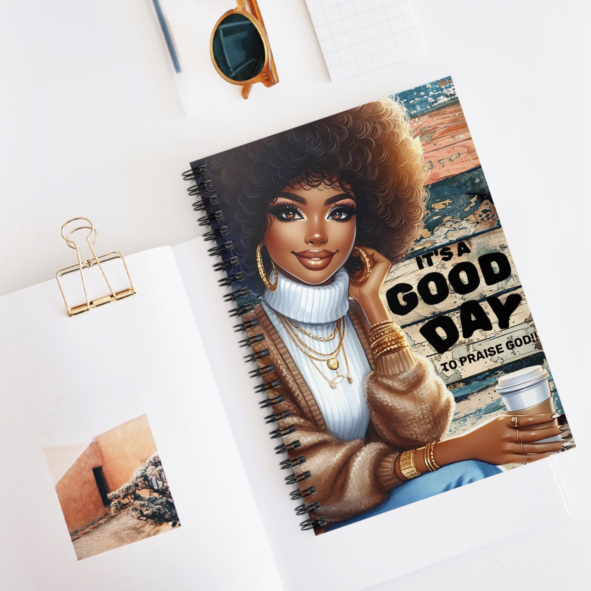 Its a Good Day to Praise God Spiral Notebook — Ruled Journal for Daily Devotion & Gratitude