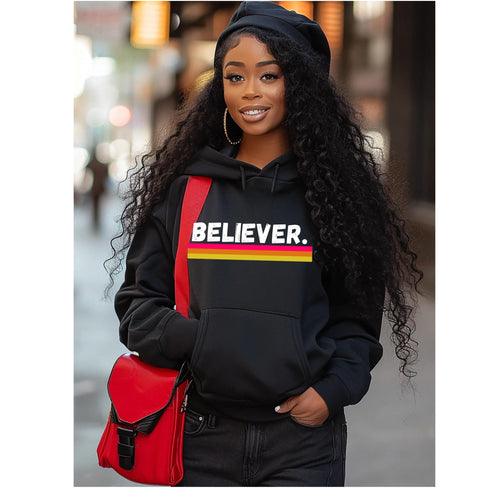 Believer Striped Hoodie