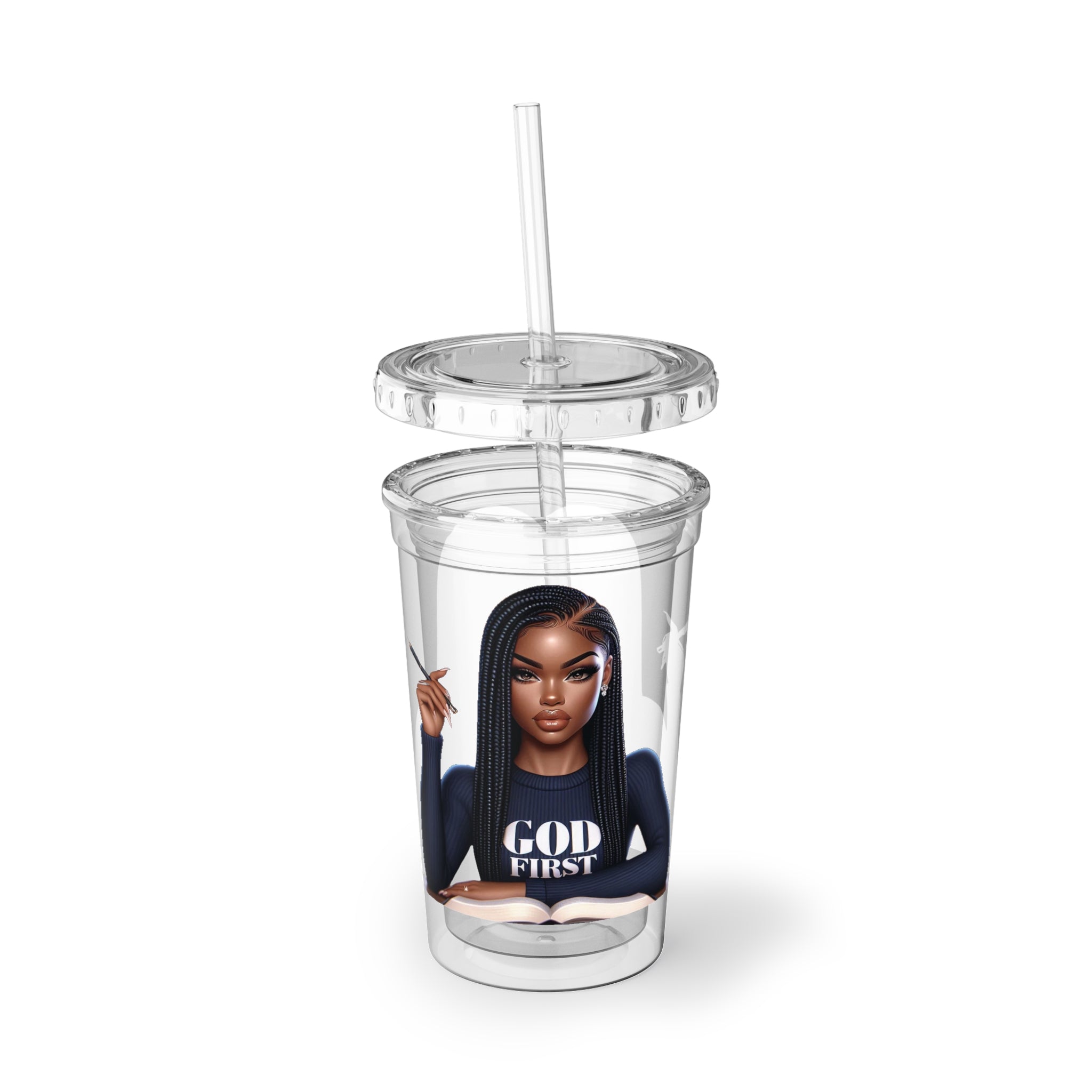 God First Acrylic Cup - Faith Tumbler