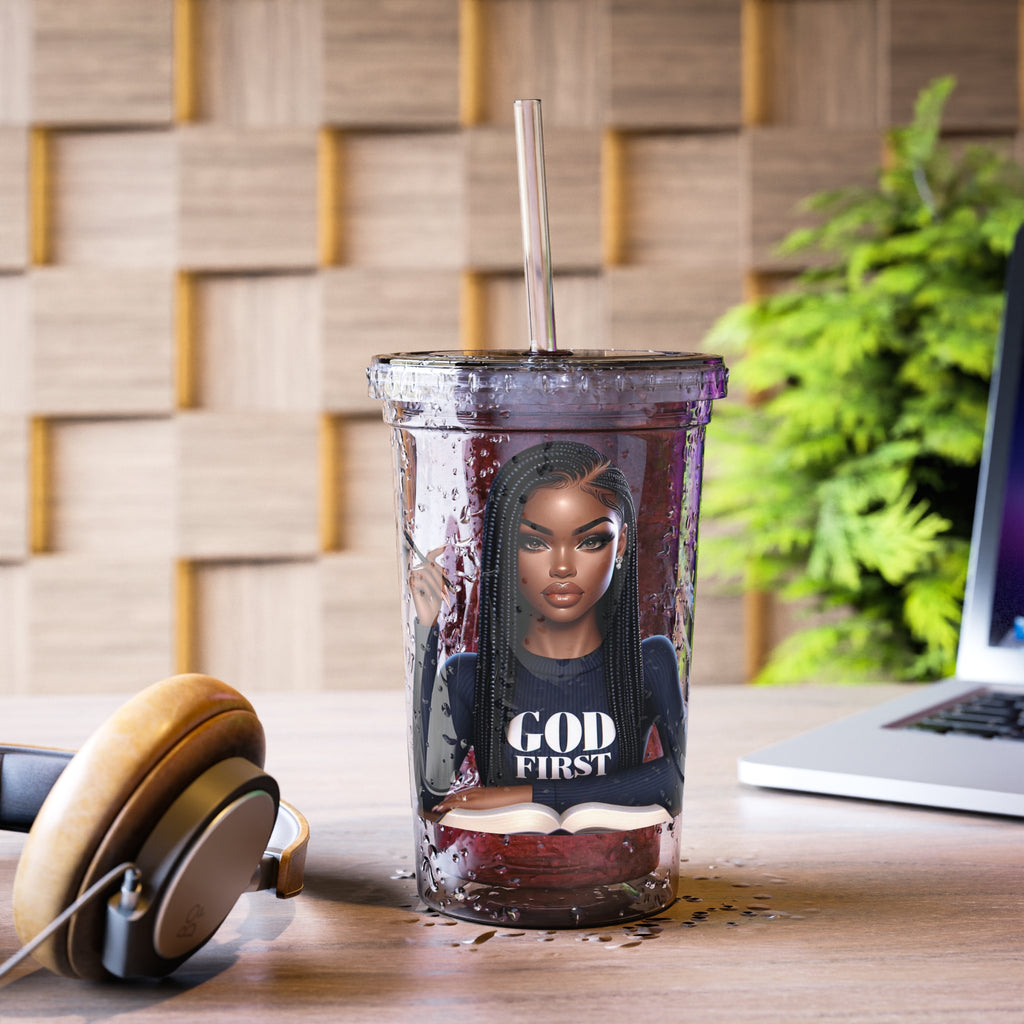 God First Acrylic Cup - Faith Tumbler