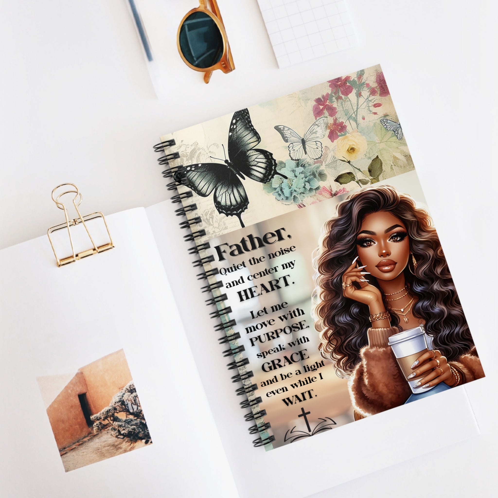 Move With Purpose Journal — Ruled Spiral Notebook