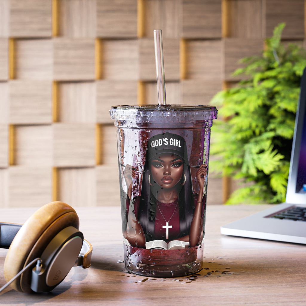 Gods Girl Acrylic Cup — Inspirational Tumbler