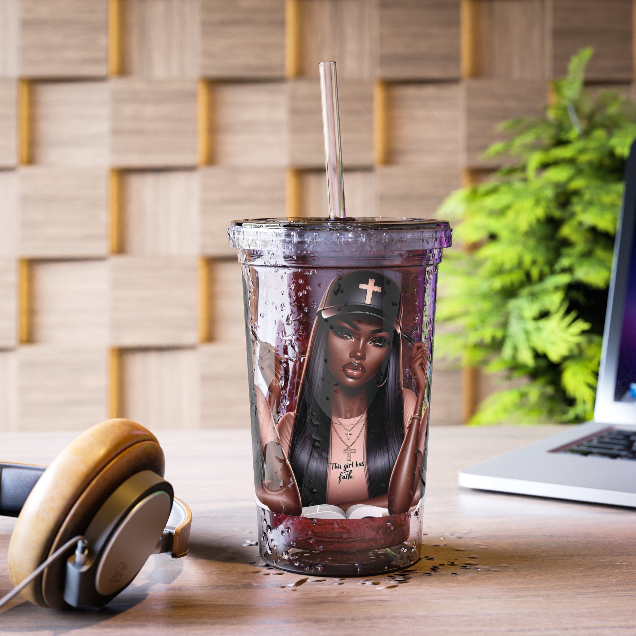 Faith Tumbler — "This Girl Has Faith" Acrylic Cup